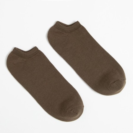 Socks men's shortened minku color khaki, size 42-43 (29 cm)