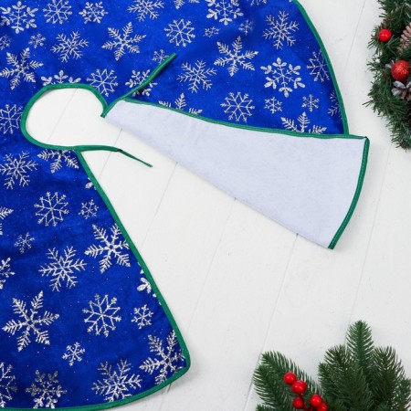 A clearing under the Christmas tree "Cozy fairy tale" Snowflake, D-87 cm, blue-1