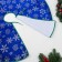 A clearing under the Christmas tree "Cozy fairy tale" Snowflake, D-87 cm, blue