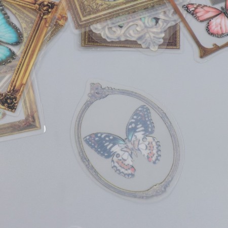 Stickers for creativity "Butterflies in the paintings" set 40 pcs 12x9 cm-2