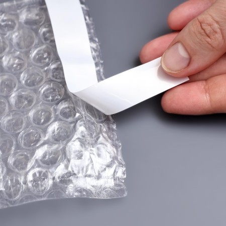 A package of runway with a valve and an adhesive layer, p/e, 3 layers, 30 x 44 + 5 cm, set 50 pieces-3
