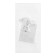 Handle button Cappio Rose 01, white with silver