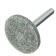 Abrasive ball Denzel 76024, disk, for a drill, a shank D6 mm, 63C, 32 x 12 mm