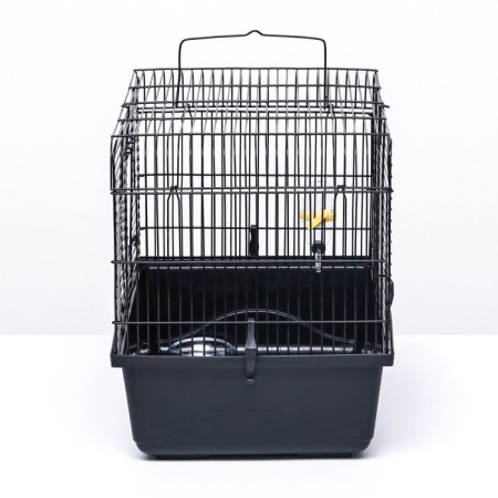 A cage for rodents with a high pallet, 47 x 30 x 35 cm, black-1