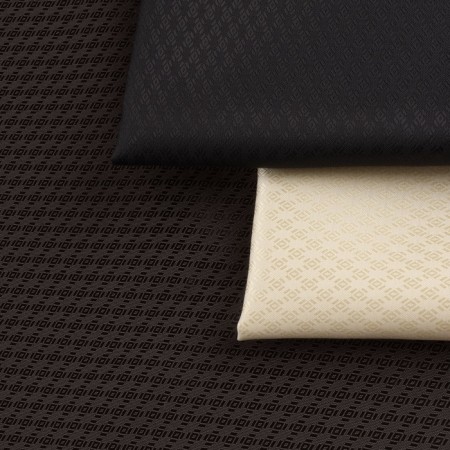 Lining fabric "rhombus", 100 % polyester, 1 × 1.4 m, color dark chocolate-5