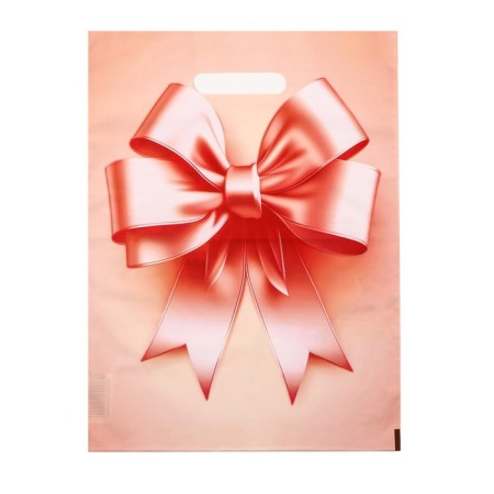 A package, polyethylene with a cut pen, "magnificent bow", 30 x 40 cm, 50 μm set 10 pieces