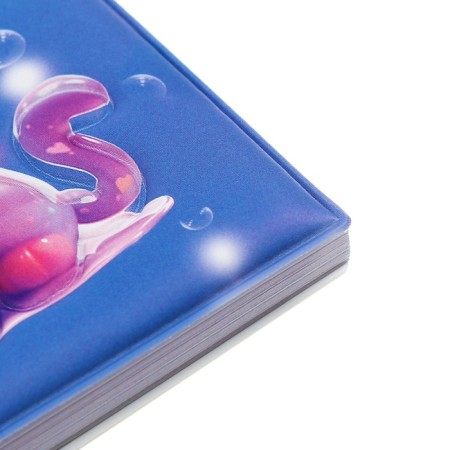 Notebook Gift Book on the crest 80l, line, color block, PVC Cat cover 3D (10x10.5cm) 10539-7