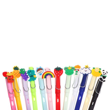 A set of pencils, 12 colors, eternal, rubber decor, calligrata-1