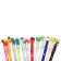 A set of pencils, 12 colors, eternal, rubber decor, calligrata