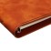 Organs on the rings, A5 format, 90 sheets, line, cover of the leather mix, with an elastic band for a handle