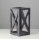 Kashpo wooden 14 × 14 × 26 cm "Lantern High-tech Provence", gray graphite