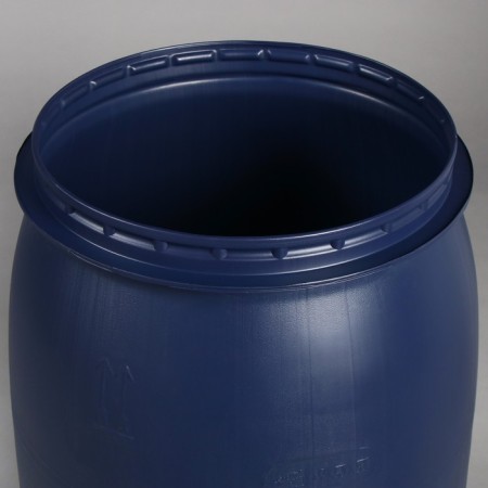 Food barrel, 127 l, with a lid, blue, Open top-2
