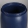 Food barrel, 127 l, with a lid, blue, Open top
