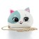 Children's bag for a girl "Kitty smile", from artificial leather