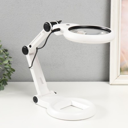 Lupa-lupa x2.3 x6 for LEDX18 creativity from 3AAA USB lenses d = 2.1 and 10 cm-1
