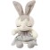 Soft toy "Bunny in a dress", color mix