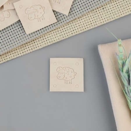 Set of stripes "Sheep", 2.5 × 2.5 cm, 10 pcs, beige color