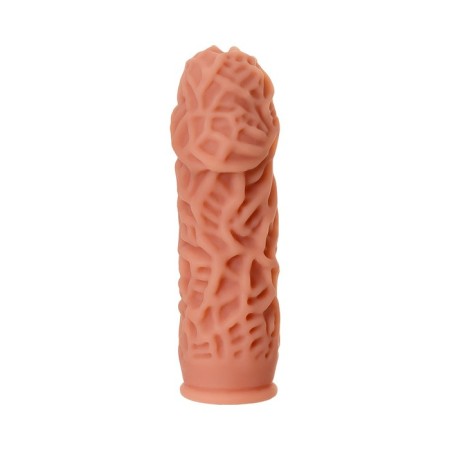 Kokos nozzle with additional stimulation, realistic, TPE, bodily, 12.7 cm-3