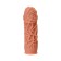 Kokos nozzle with additional stimulation, realistic, TPE, bodily, 12.7 cm