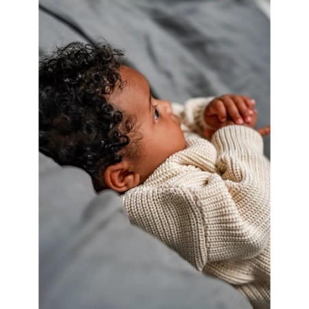 Knitted Children's Pure Love Buddy, height 86 cm, milk color-5