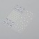 Rhinestones and pearls self -adhesive curly “Assorted”, 125 pcs on the sheet, silver color