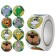 Stick Paper "Beasts Africa" ​​d = 2.5 cm 500 pcs in a roll 3x6.5x6.5 cm