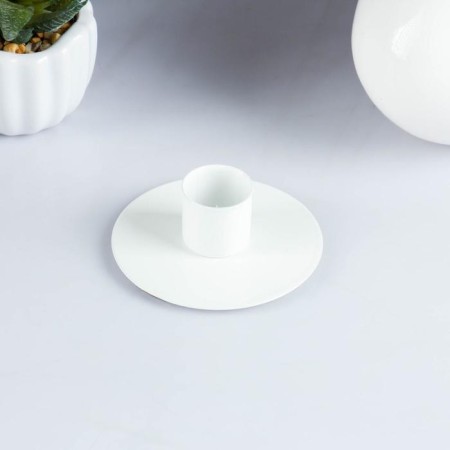 Circle Circle Circle for 1 candle, 7x3 cm, white-1