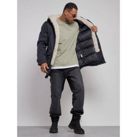 Winter male park, size 56, dark blue color-10