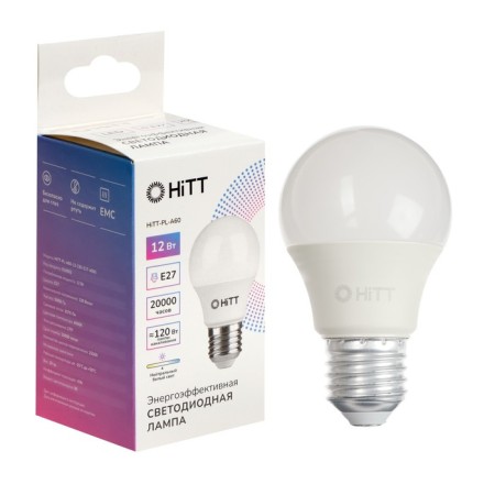 HITT-PL, A60, 12 W, 230 V, E27, 4000 K lamp