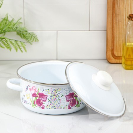 Mosaic pan, 2 l, metal cover, induction-3