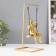 Souvenir Polystone "Thinker" gold 26x13x13 cm