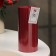 Candle "Relief", 7 × 15cm, red metallic