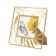 Photo frame "Exotic", 19 × 1 × 19 cm, gold color