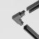 The internal corner Connector for the Technical TRA005CL-31B-R PAY STRECK system, 9.9x9.9x3.2 cm, black color is black