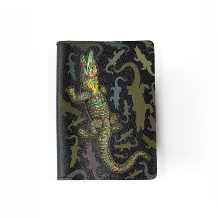 Crochely Press Passport cover, black