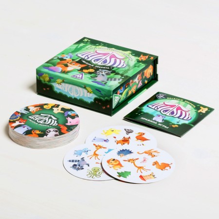 The board game to the reaction and attention "Dubbl. Funny animals ", 55 cards, 5+-2