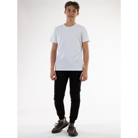 Sports pants for ISee boys, height 152-158 cm, black color-1