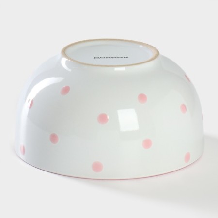 Ceramic Daramic Saladnik "Golts", 580 ml, pink color-2