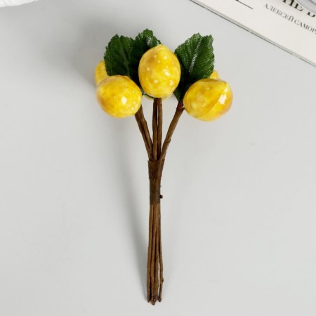 Decor for creativity "Lemonchiki" 11 cm (1 set = 1 bouquet) in the bouquet 6 fruits-1