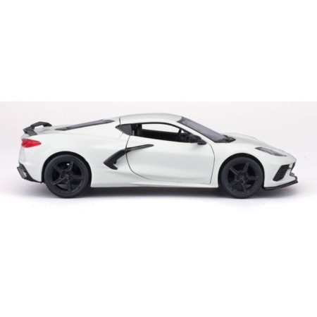 MASTO DIE-CAST 2020 Chevrolet Corvette Stingray Coupe Z51, 1:24, White color-1