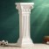 Column "Antique Malaya" 18x18x56cm White