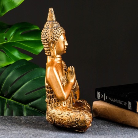 Figure "Buddha Medium" bronze, 12x20x29cm-1