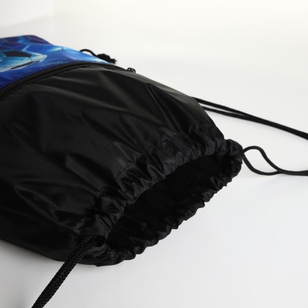 Bag for shoes on the lace, black color-2