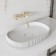 ABBER STEIN AS2601 sink, invoice, 550x360x60 mm, white, matte