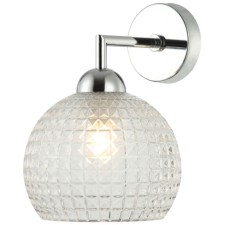 Wall lamp Frency 1xe27 40W, size 19x24.5x26.5 cm, color chromium