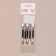 A set of applicators for shadows, with a brush, bilateral, 5 pcs, 7.5 cm, black/silver color