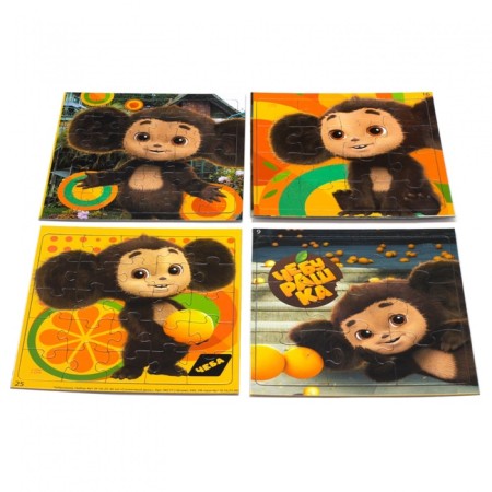Puzzle 4 in 1 “Cheburashka. Sunny day ", 9-16-25-36 elements-2