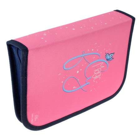 Penal 3 sections, tab inside, 140 x 210 x 40 mm, fabric, calligrata top Block "Kotik"-2