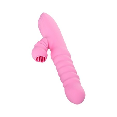 Jos Lixy vibrator, with the up & Down function, silicone, pink color, 23 cm-9