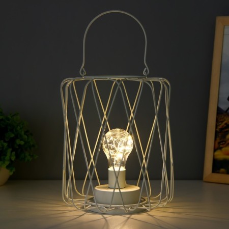 Night Loft 16451/1wt LED from batteries 3haa white 17x17x21 cm Risalux-2